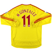 2006-07 Liverpool adidas Auswärtstrikot M. Gonzalez #11 Langarm L
