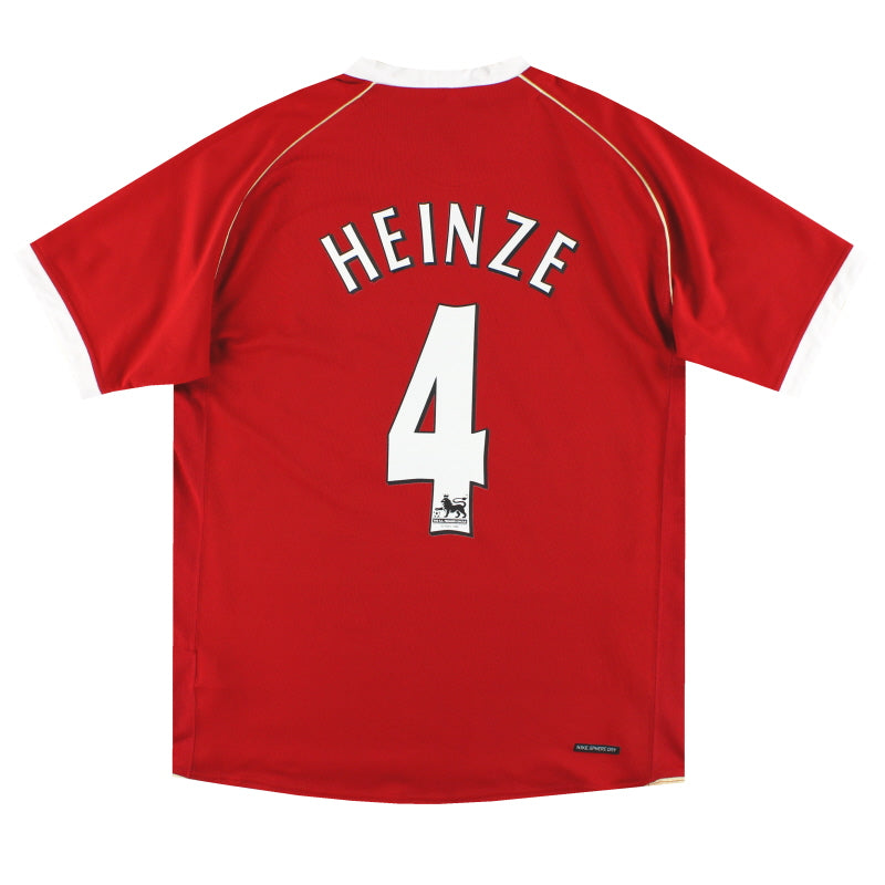 2006-07 Manchester United Nike Heimtrikot Heinze #4 *Neuwertig* L