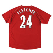 2006-07 Manchester United Nike Heimtrikot Fletcher #24 XL