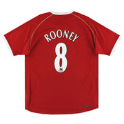 2006-07 Manchester United Nike Heimtrikot Rooney #8 XL