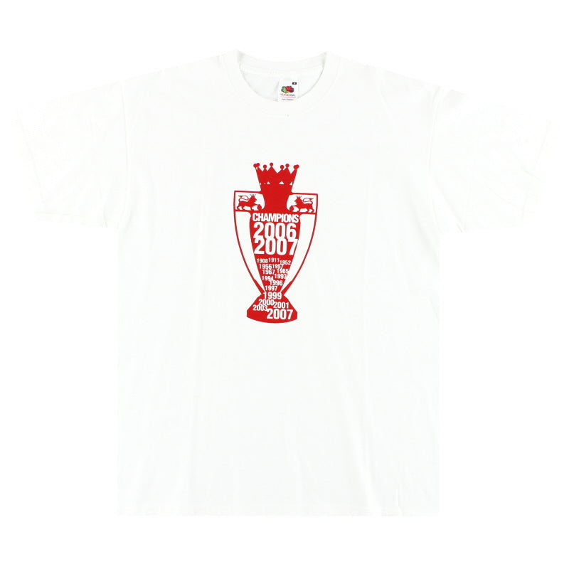 2006-07 Manchester United Premier League Champions Grafik-T-Shirt M
