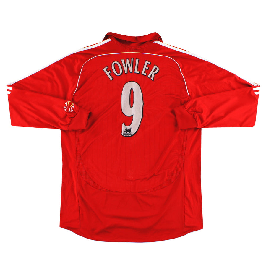 2006-07 Liverpool adidas Heimtrikot Fowler #9 Langarm XL