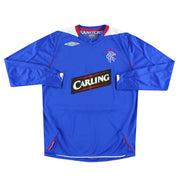 2006-07 Rangers Umbro Heimtrikot L/S M
