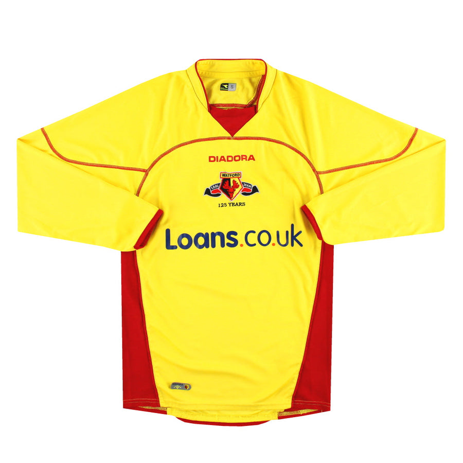 2006-07 Watford Diadora „125 Jahre“ Heimtrikot langärmlig