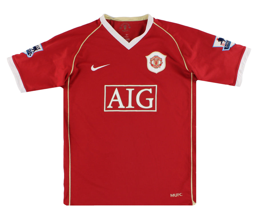 2006-07 Manchester United Nike Home Shirt Smith #14 XL.Boys