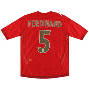 2006-08 England Umbro Auswärtstrikot Ferdinand #5 L