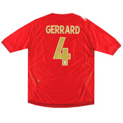 2006-08 England Umbro Auswärtstrikot Gerrard #4 M