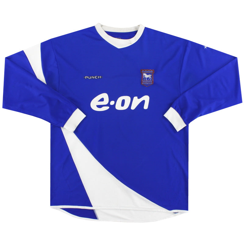 2006-07 Ipswich Punch Heimtrikot Langarm #22 XL