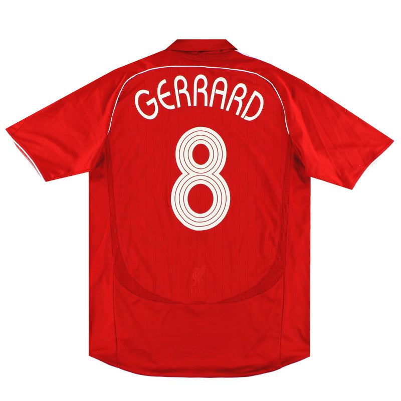 2006-08 Liverpool adidas CL Heimtrikot Gerrard #8 *Neuwertig* L