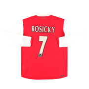 2006-08 Arsenal Nike Heimtrikot Rosicky #7 Langarm XL