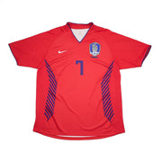 2006/08 Südkorea Ji Sung #7 Heimtrikot (L) Nike
