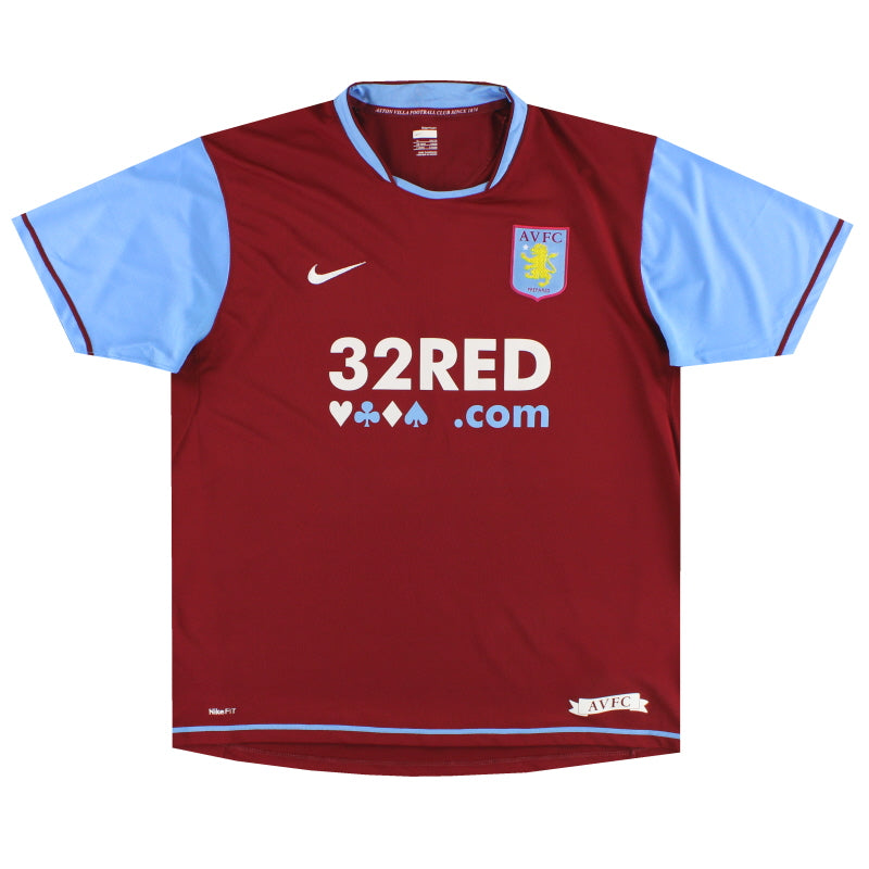 2007-08 Aston Villa Nike Heimtrikot XL