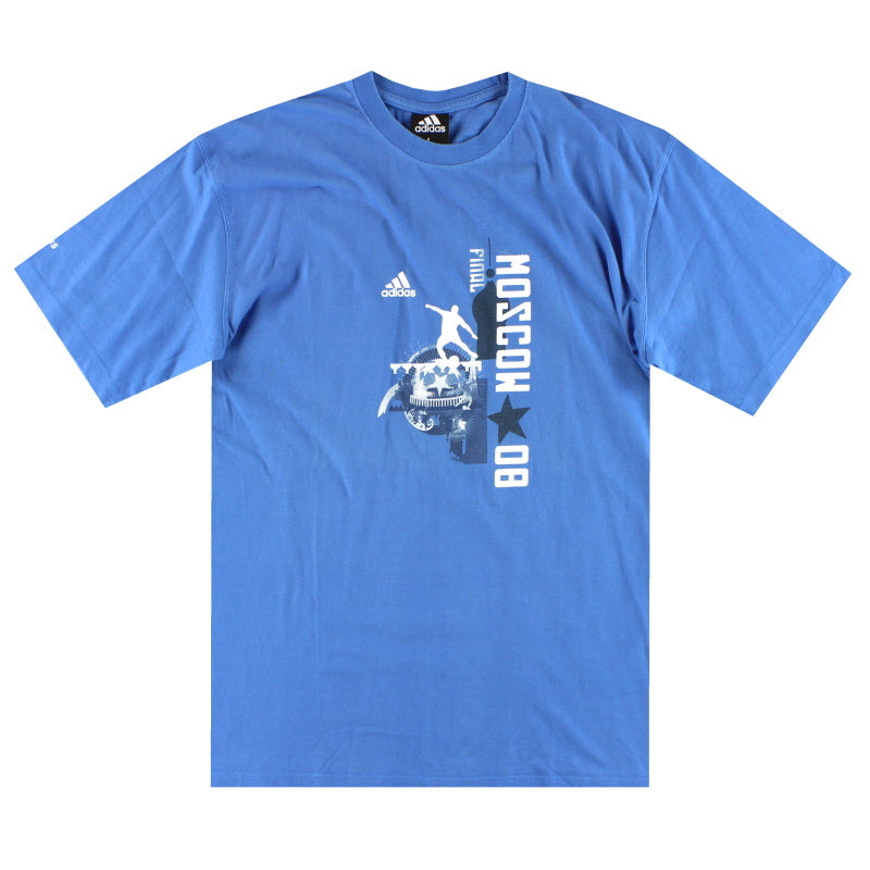 2007-08 Chelsea adidas 'Final' Grafik T-Shirt L