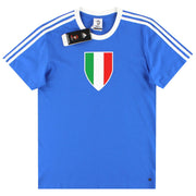 2007-08 Italien adidas Grafik T-Shirt *mit Etiketten* M