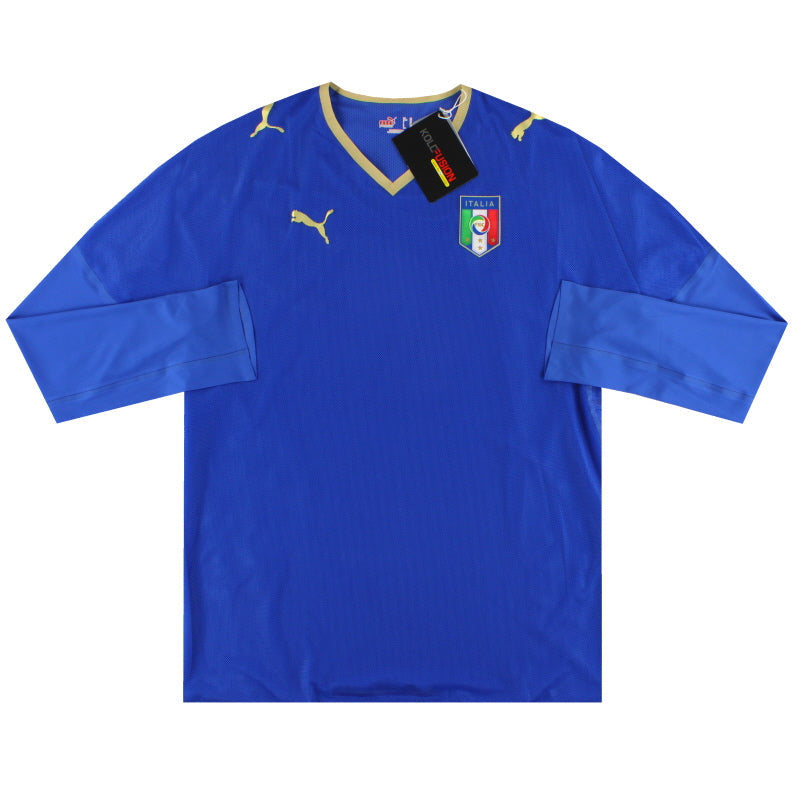 2007-08 Italien Puma Player Issue Heimtrikot L/S *mit Etiketten* XL