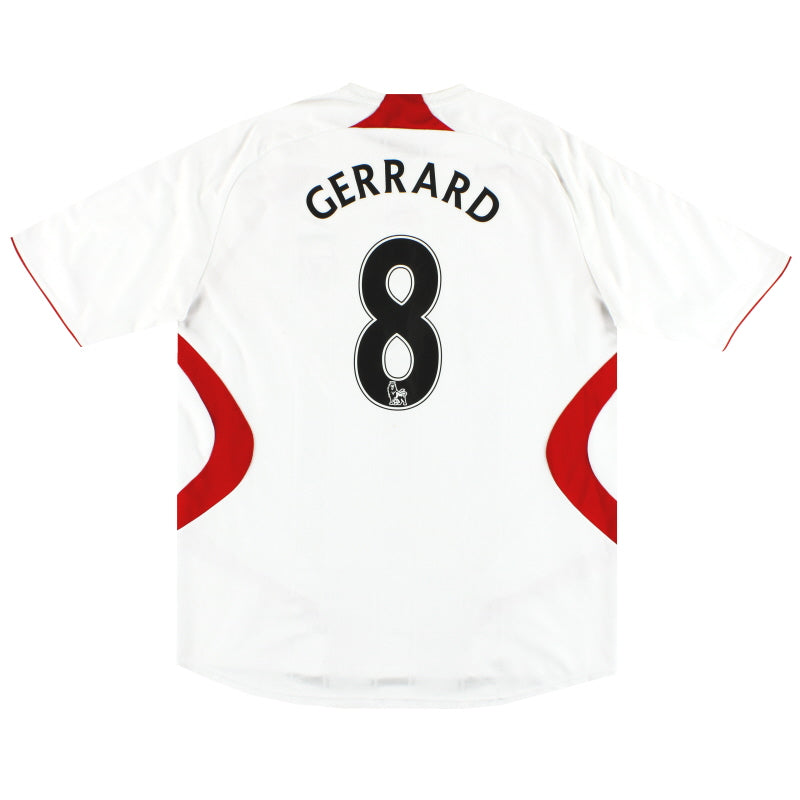 2007-08 Liverpool adidas Away Shirt Gerrard #8 L