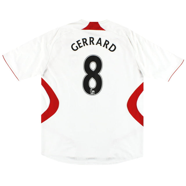 2007-08 Liverpool adidas Away Shirt Gerrard #8 L