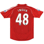 2007-08 Liverpool adidas Matchworn Heimtrikot Insua #48 L