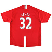 2007-08 Manchester United Nike Heimtrikot Tevez Nr. 32 *Neuwertig* XL