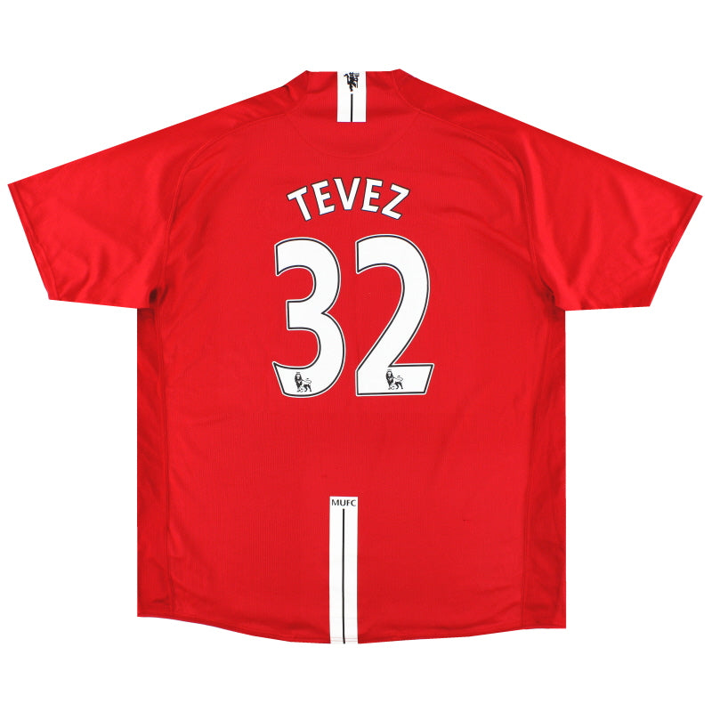 2007-08 Manchester United Nike Heimtrikot Tevez Nr. 32 *Neuwertig* XL