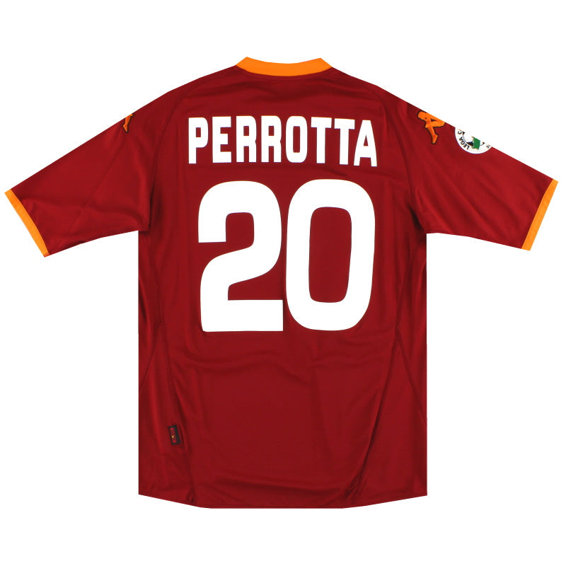2007-08 Roma Kappa Heimtrikot Perrotta #20 *Neuwertig* XL