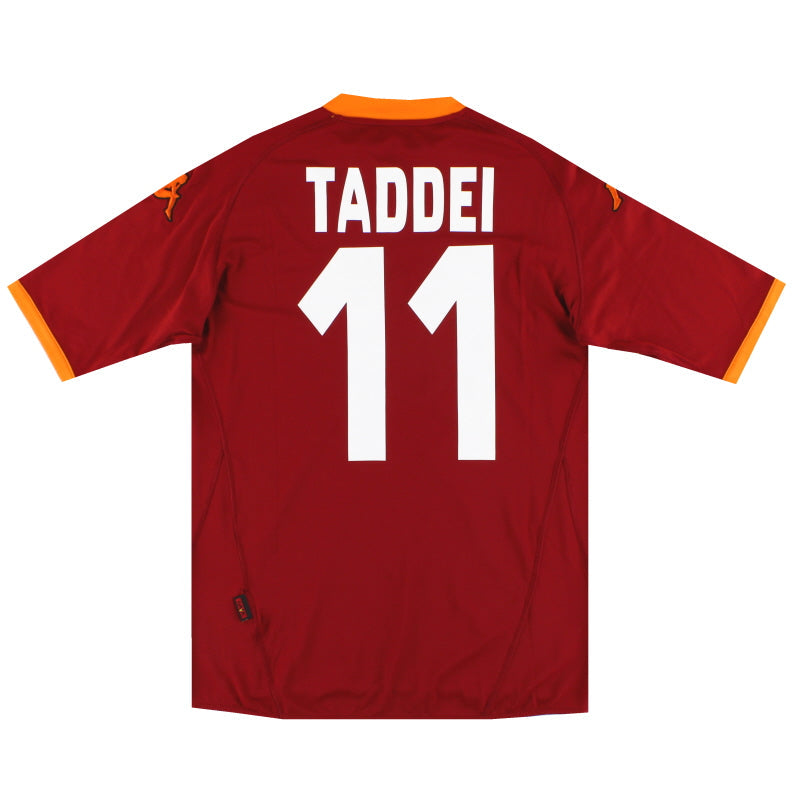 2007-08 Roma Kappa Heimtrikot Taddei #11 *Neuwertig* XL