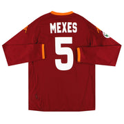 2007-08 Roma Kappa PI Heimtrikot Mexes Nr. 5 Langarm *Neuwertig* XXL