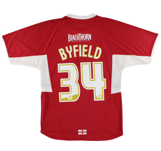 2007-08 Bristol City Puma Home Shirt Byfield #34 M