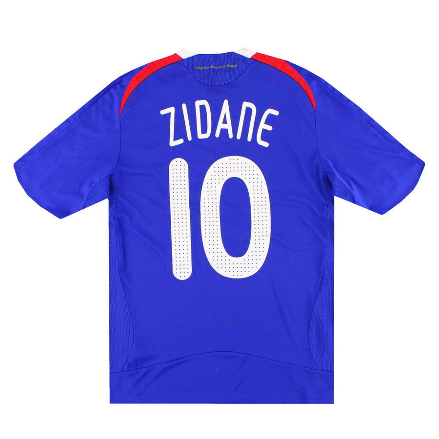 2007-08 Frankreich adidas Heimtrikot Zidane #10 S