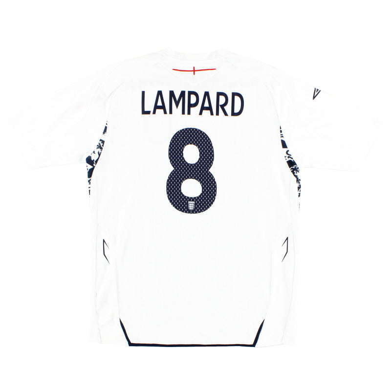 2007-09 England Umbro Heimtrikot Lampard #8 S