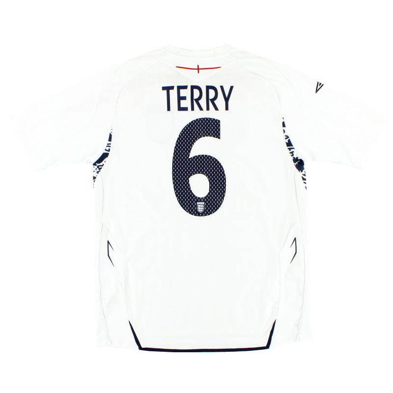 2007-09 England Umbro Heimtrikot Terry #6 S