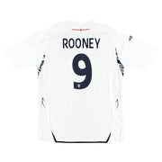 2007-09 England Umbro Heimtrikot Rooney #9 XL