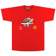 2007-09 Manchester United CL Grafik-T-Shirt L
