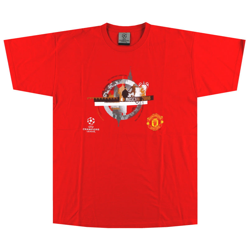 2007-09 Manchester United CL Grafik-T-Shirt L