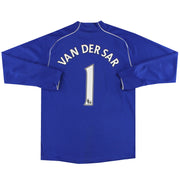 2007-09 Manchester United Nike Torwarttrikot Van Der Sar #1 XXL