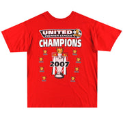 2007 Manchester United „9 Times Champions“ Grafik-T-Shirt XL