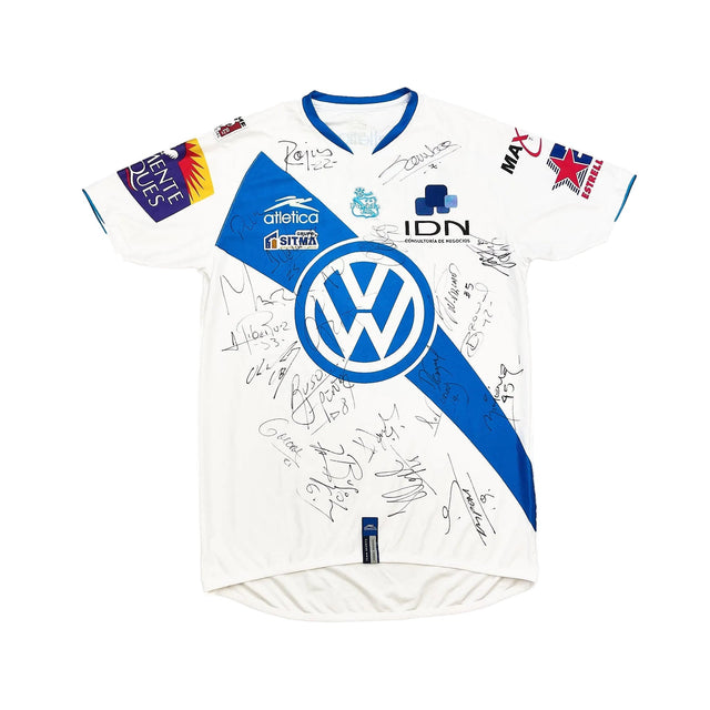 2007/08 PUEBLA #22 *SQUAD SIGNED* HOME SHIRT (S) ATLETICA