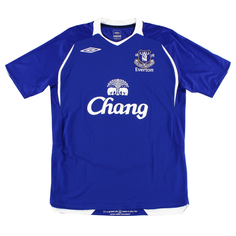 2008-09 Everton Umbro Heimtrikot *Neuwertig* XXL