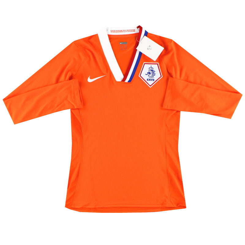 2008-09 Holland Nike Player Issue Heimtrikot L/S *mit Etikett* Damen