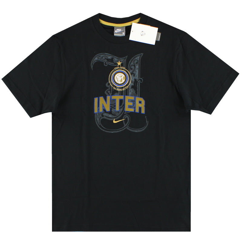 2008-09 Inter Mailand Nike Grafik-T-Shirt *m. Etiketten* S