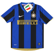 2008-09 Inter Mailand Nike Heimtrikot *mit Etiketten* Jungen S