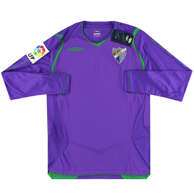 2008-09 Málaga Umbro Auswärtstrikot Langarm *m. Etikett* S