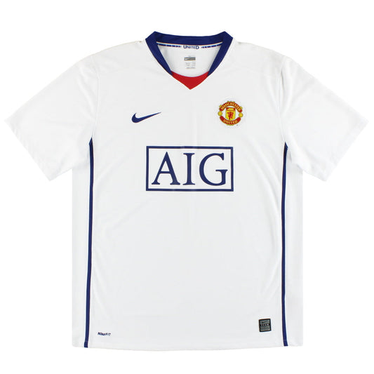 2008-09 Manchester United Nike Away Shirt S.Boys