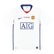 2008-09 Manchester United Nike Auswärtstrikot 'Final Roma' *Neuwertig* XXL
