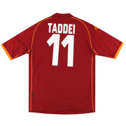 2008-09 Roma Kappa Heimtrikot Taddei #11 *Neuwertig* XXL