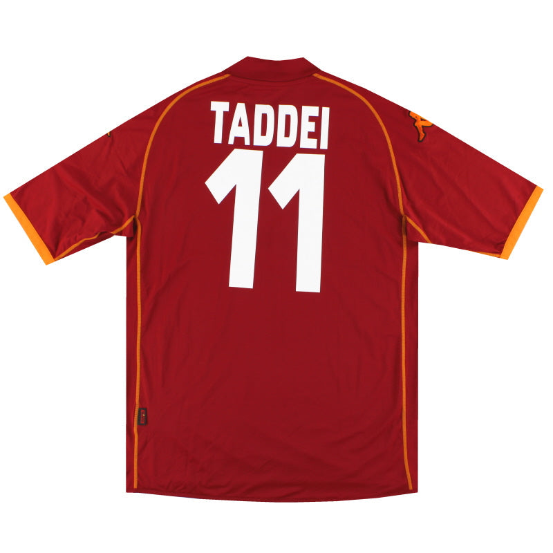 2008-09 Roma Kappa Heimtrikot Taddei #11 *Neuwertig* XXL