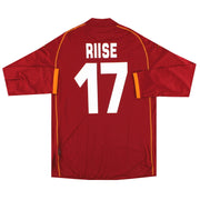 2008-09 Roma Kappa PI Heimtrikot Riise #17 L/S *Neuwertig* XXL