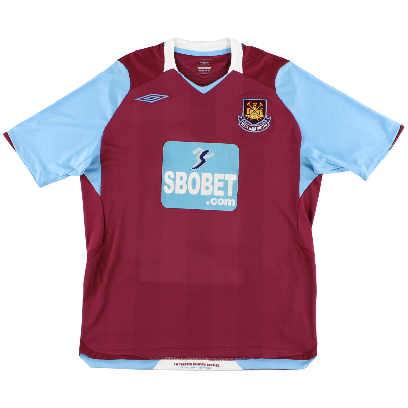2008-09 West Ham Umbro Heimtrikot L