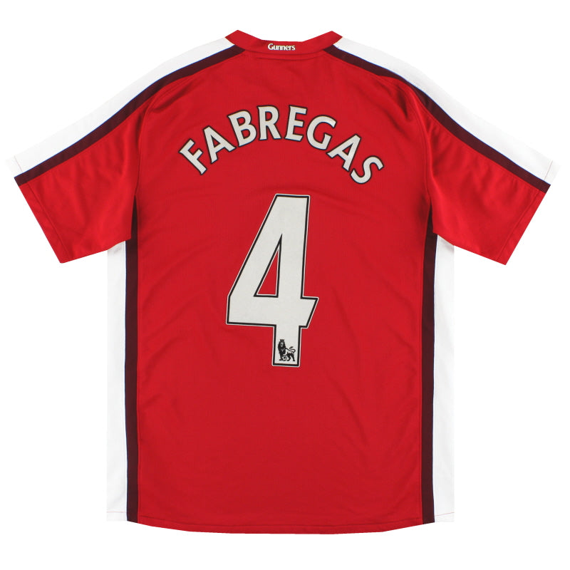 2008-10 Arsenal Nike Heimtrikot Fabregas #4 L