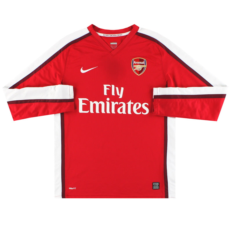 2008-10 Arsenal Nike Heimtrikot L/S L